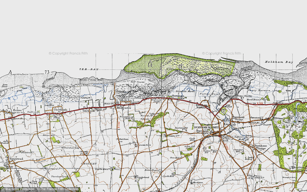 Historic Ordnance Survey Map Of Brancaster Staithe