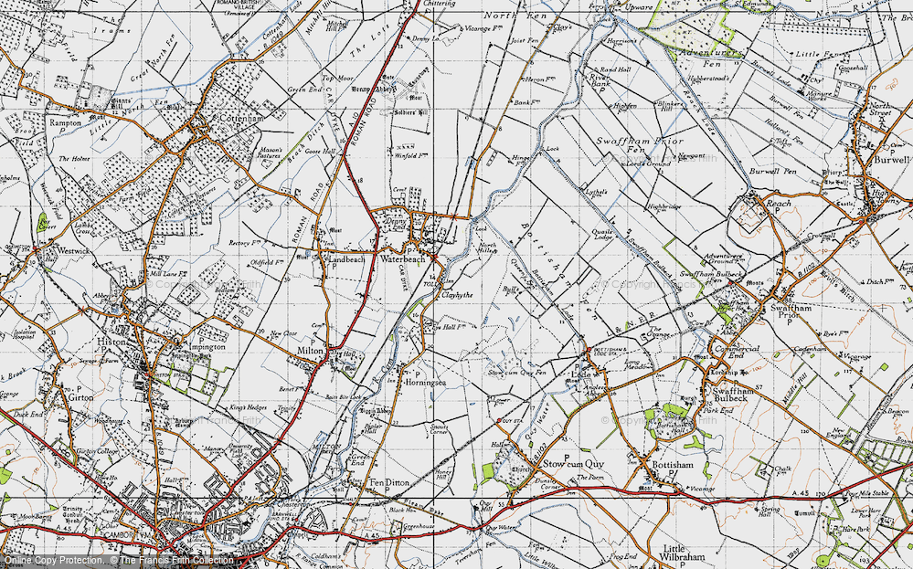 Historic Ordnance Survey Map Of Clayhithe