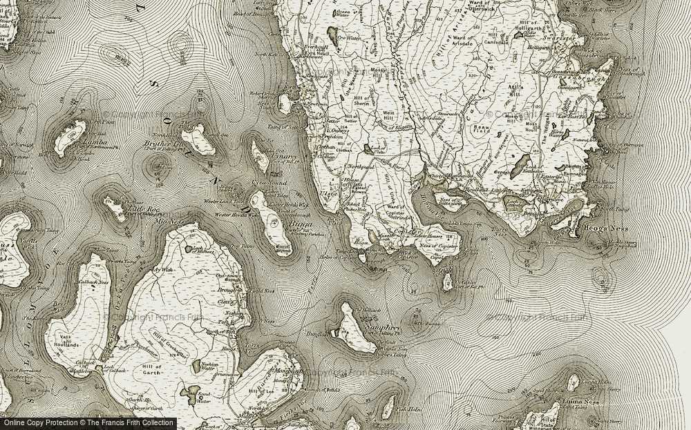 Historic Ordnance Survey Map Of Flukes Hole