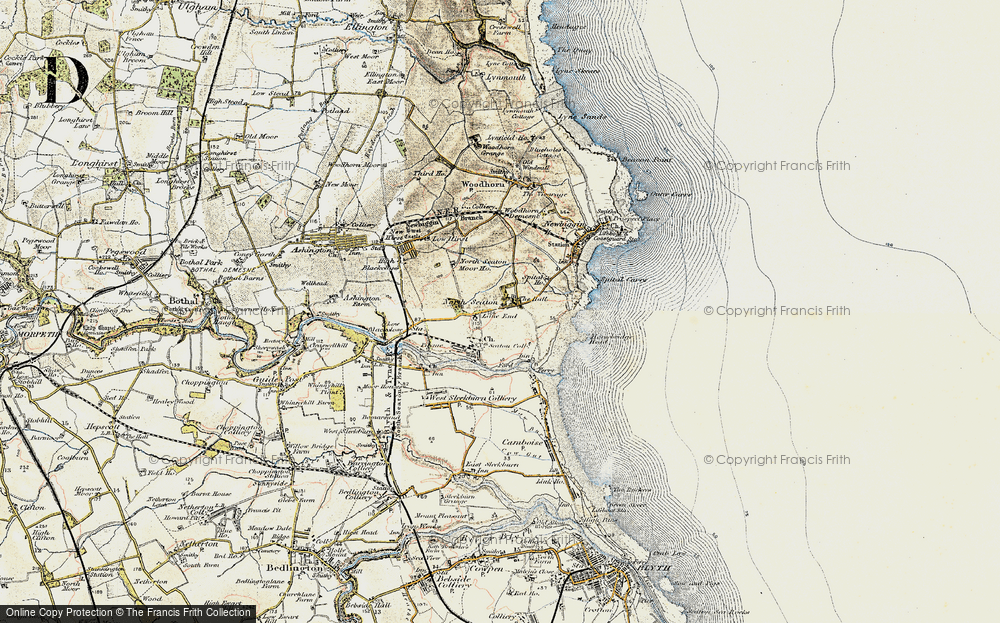 Historic Ordnance Survey Map Of North Seaton