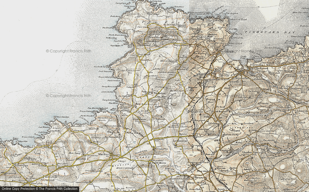 Historic Ordnance Survey Map Of St Nicholas 1901 1912