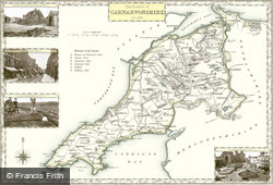Map of Map of Carnarvonshire
