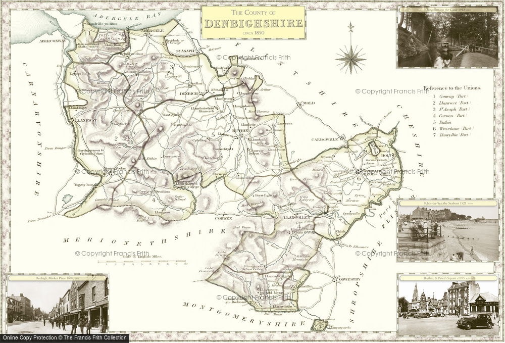 Old Map of Historic Map covering Aberkinsey in 1840