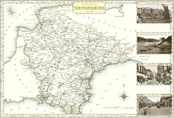 Map of Map of Devonshire