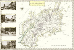 Map of Map of Gloucestershire