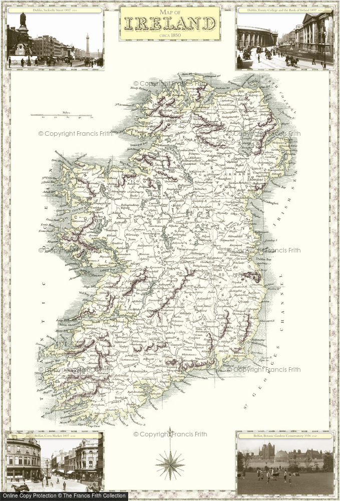Old Map of Historic Map covering Inagh in 1840