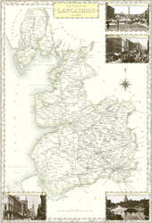 Map of Lancashire