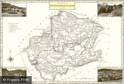 Map of Map of Montgomeryshire