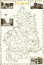 Map of Map of Northumberland