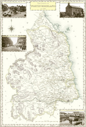 Map of Northumberland