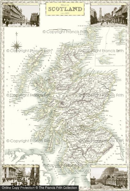 Old Map of Historic Map covering Abhainn Fiachanais in 1840