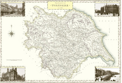 Map of Map of Yorkshire