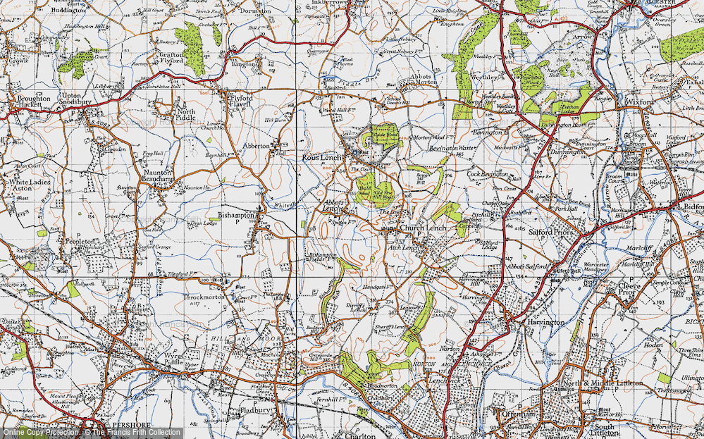 Old Map of Ab Lench, 1946 in 1946