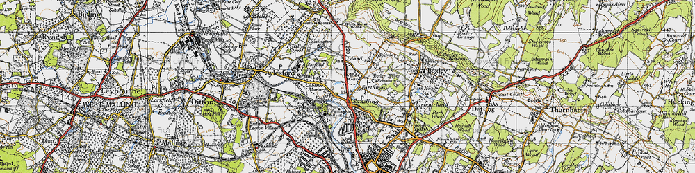 Old map of Abbey Gate in 1946