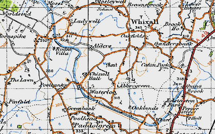 Old map of Abbey Green in 1947