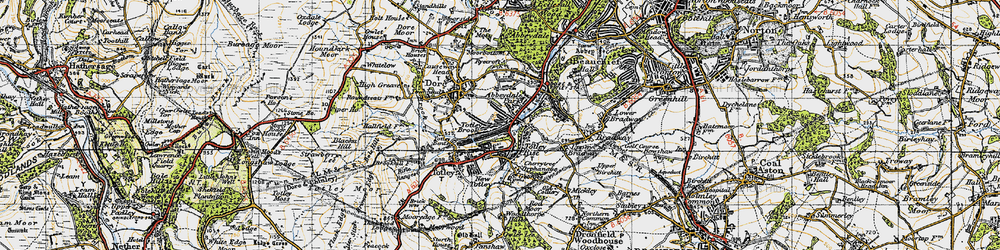 Old map of Abbeydale Park in 1947