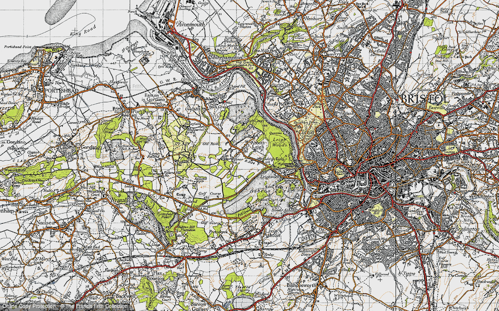 Old Map of Abbots Leigh, 1946 in 1946