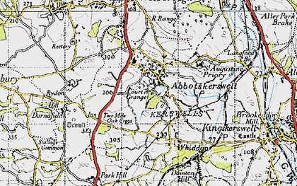 Old map of Abbotskerswell in 1946