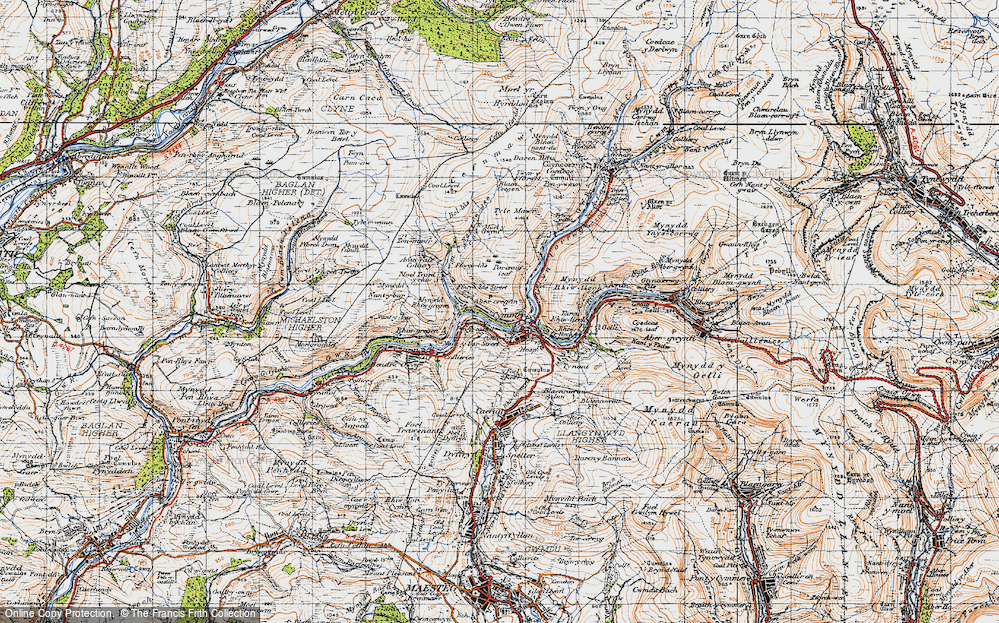 Old Map of Abercregan, 1947 in 1947