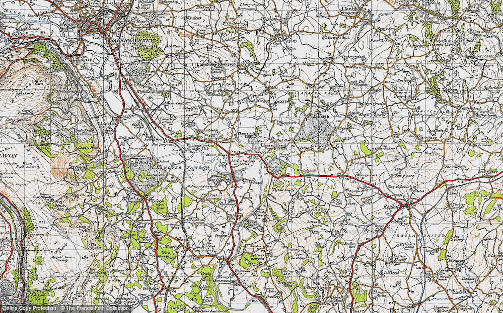 Old Map of Aberffrwd, 1946 in 1946