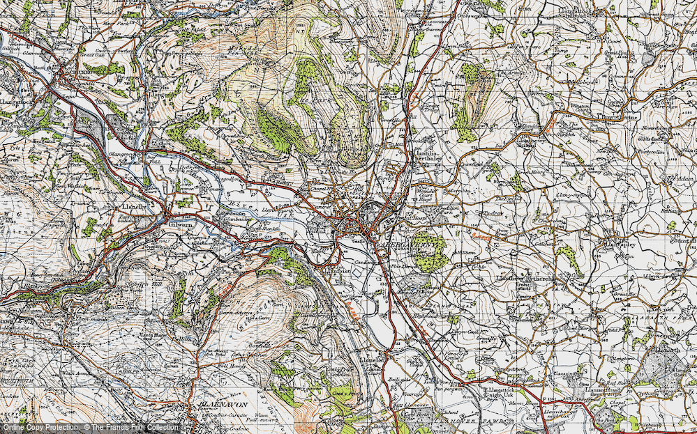 Old Map of Abergavenny, 1947 in 1947
