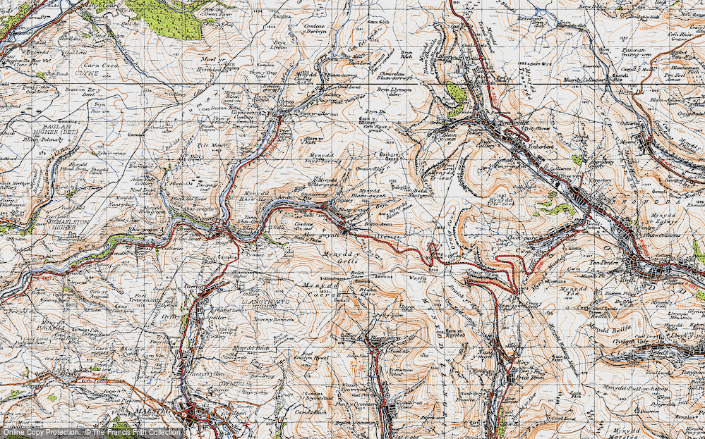 Old Map of Abergwynfi, 1947 in 1947