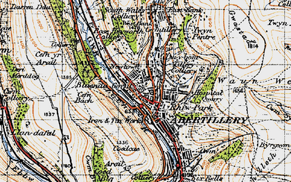 Old map of Abertillery/Abertyleri in 1947