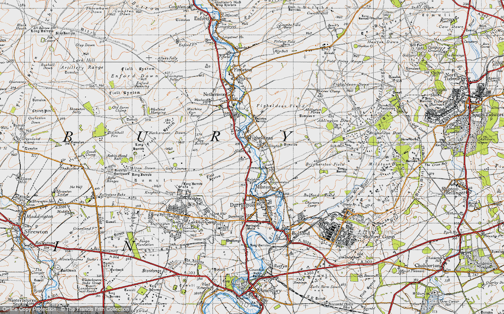 Old Map of Ablington, 1940 in 1940