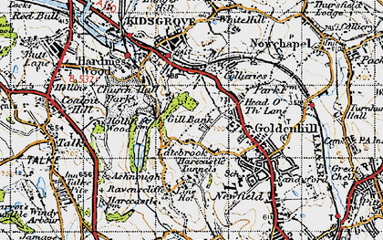 Old map of Acres Nook in 1946