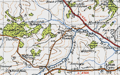 Old map of Acton Round in 1947