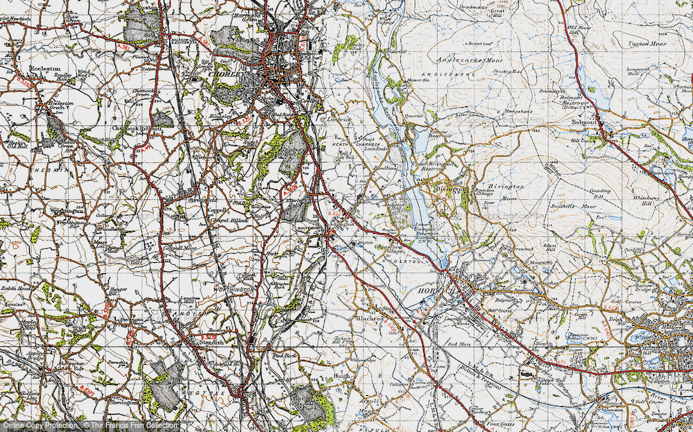 Old Map of Adlington, 1947 in 1947