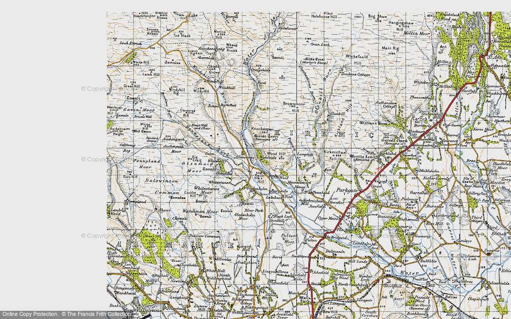 Old Map of Ae, 1947 in 1947