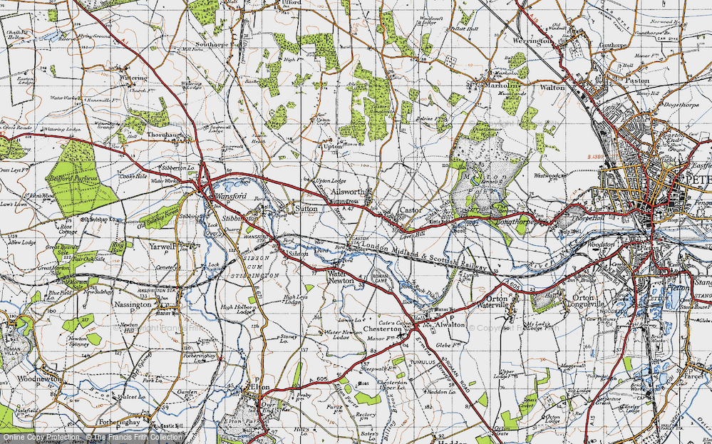 Old Map of Ailsworth, 1946 in 1946