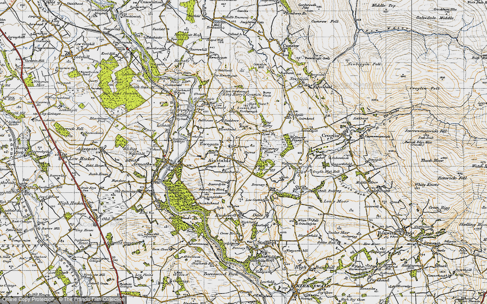 Old Map of Ainstable, 1947 in 1947