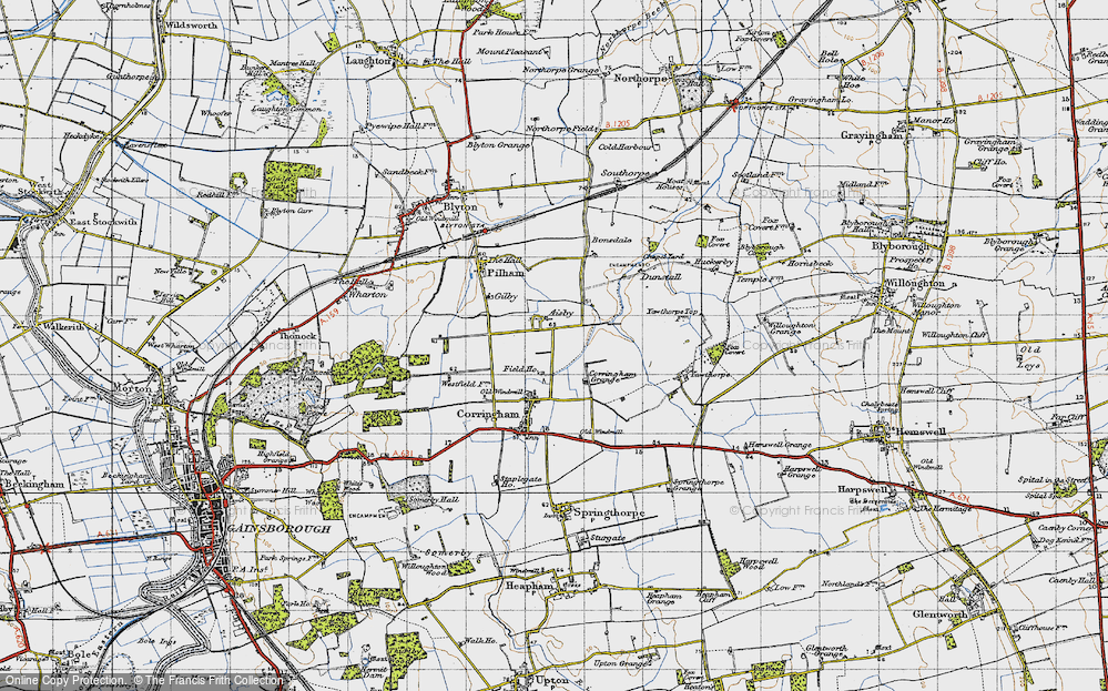 Old Map of Aisby, 1947 in 1947