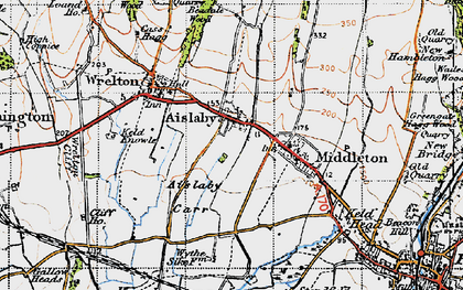 Old map of Aislaby in 1947