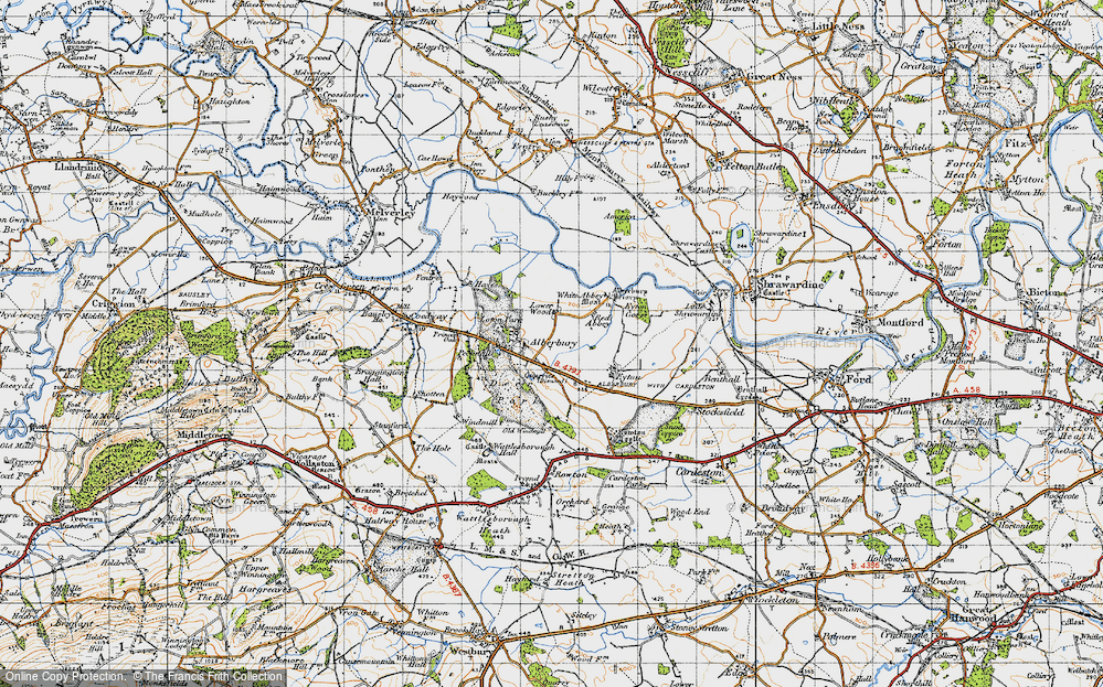 Old Map of Alberbury, 1947 in 1947