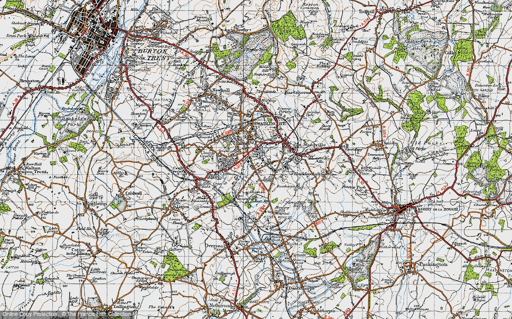Old Map of Albert Village, 1946 in 1946