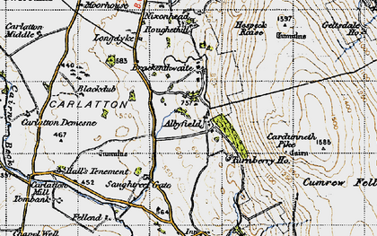 Old map of Albyfield in 1947