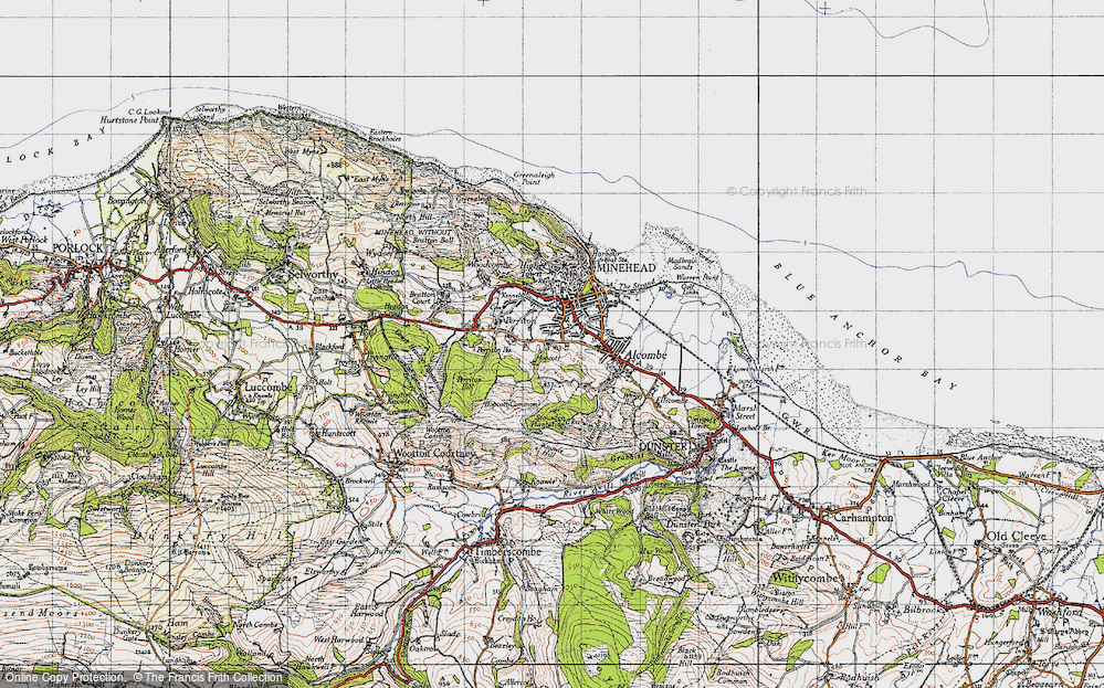 Old Map of Alcombe, 1946 in 1946