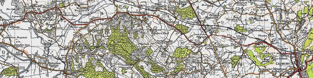 Old map of Alder's End in 1947