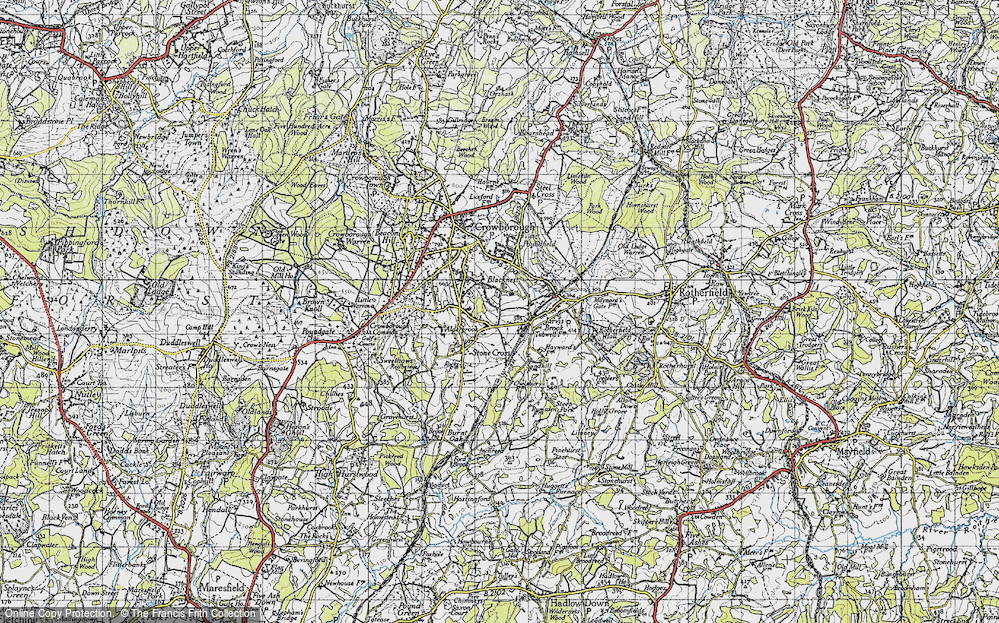 Old Map of Alderbrook, 1940 in 1940