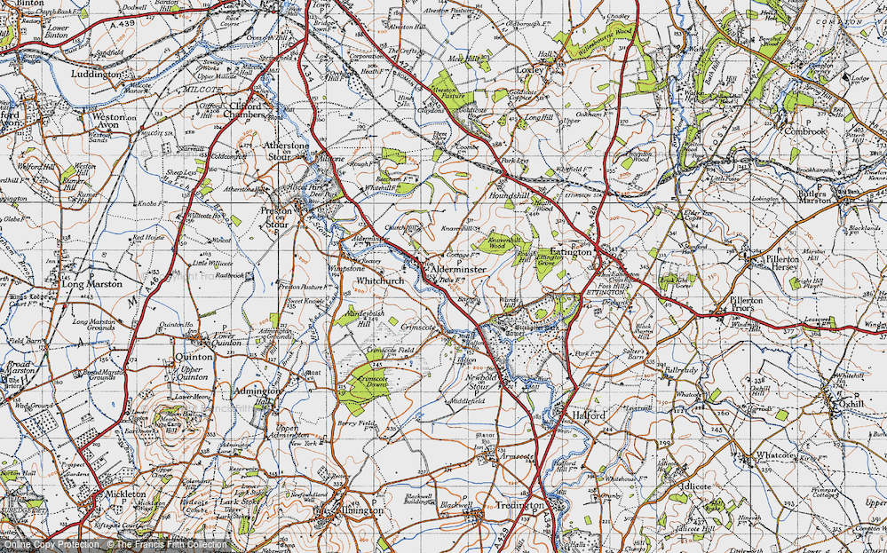Old Map of Alderminster, 1946 in 1946