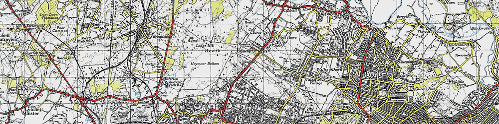 Old map of Alderney in 1940