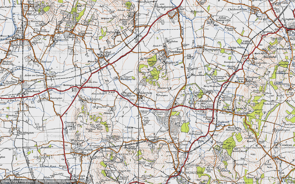 Old Map of Alderton, 1946 in 1946