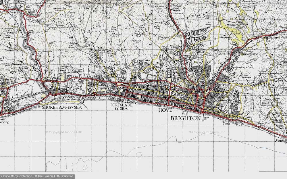 Old Map of Aldrington, 1940 in 1940