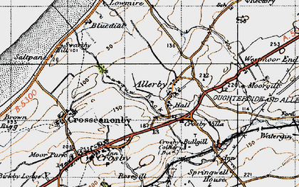 Old map of Allerby in 1947