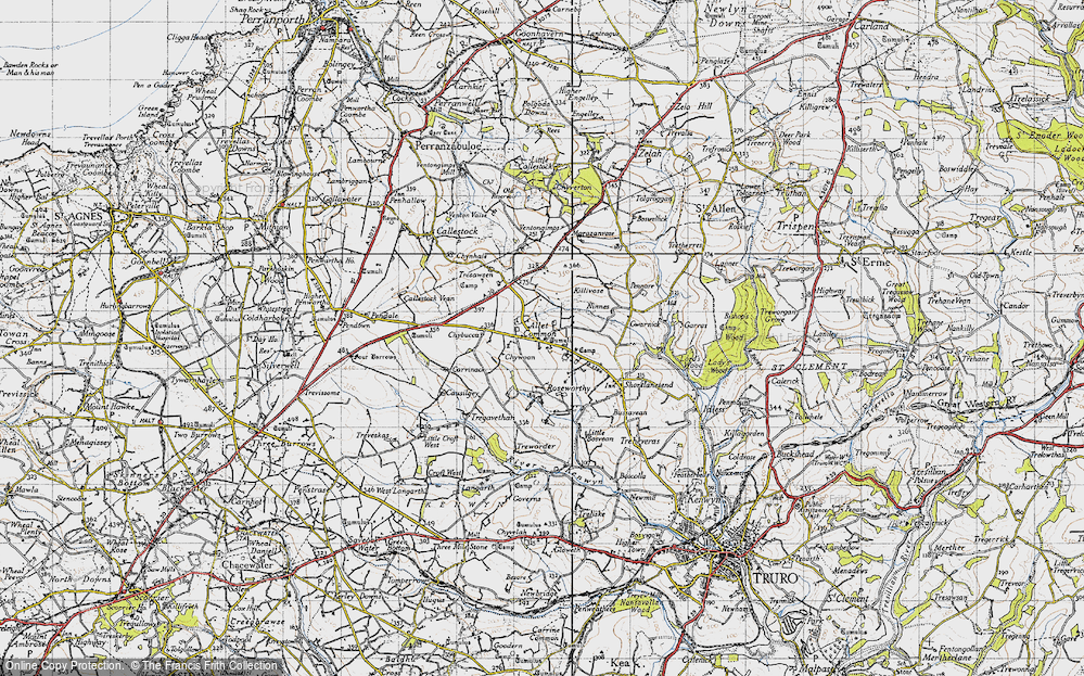 Old Map of Allet, 1946 in 1946