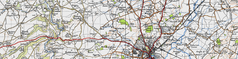 Old map of Bolehyde Manor in 1946