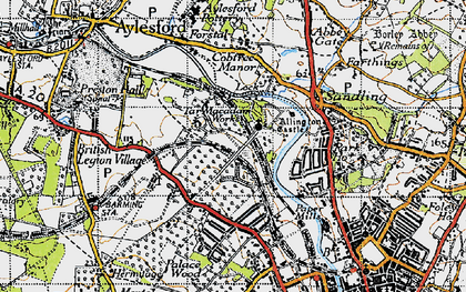 Old map of Allington in 1946